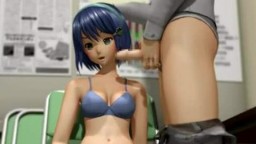 3D hardcore Sex mit Asiatin in der Umkleidekabine
